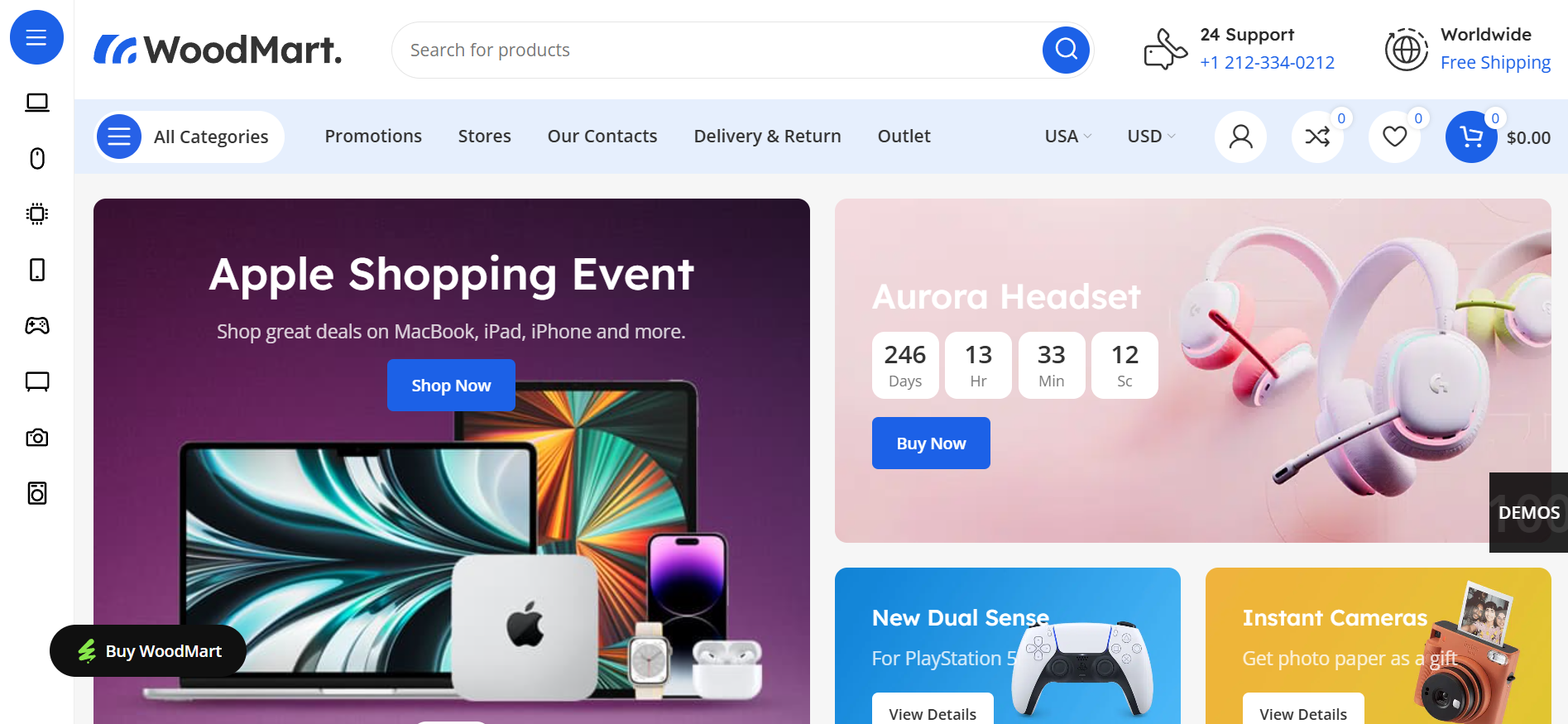 Woodmart Theme image WoodMart Theme GPL v8.4.1 – Multipurpose Responsive WooCommerce - Image 1