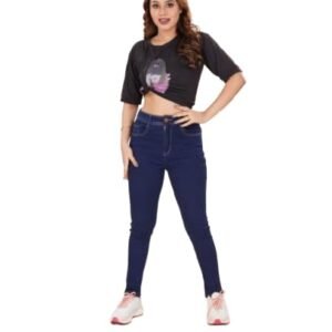 Women's Light Blue High Rise Slim Fit Stretchable Denim Jeans Stylish, Comfortable Wear Pants for Girls & Ladies for Girls & Women, Comfortable Fit