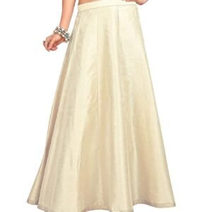 Studio Shringaar Women's Readymade Polyester Maxi Skirt Lehenga