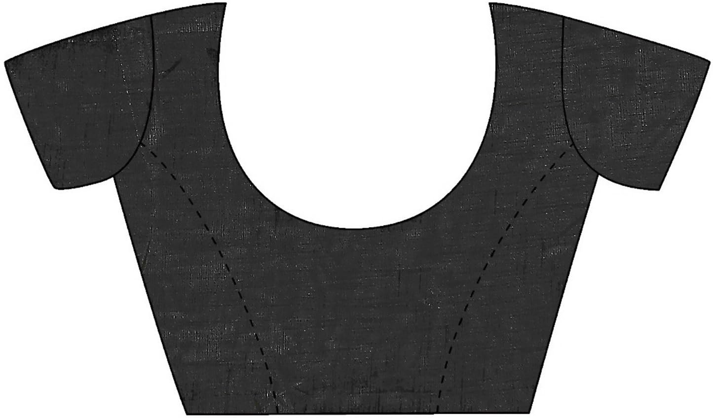 AKHILAM Women's Heavy Georgette Sequence Work Saree With Unstitched Blouse Piece - Image 5