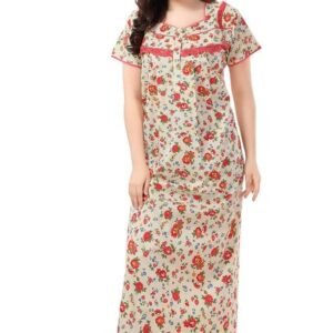 Soulemo Women Cotton Floor Length Nighty