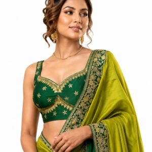 Yashika Women's Chiffon Saree with Blouse Piece for Traditional Ethnic Wear Sari