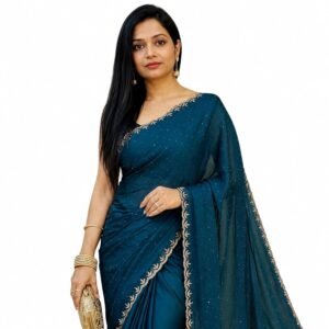 Yashika Women's Chiffon Saree with Blouse Piece for Traditional Ethnic Wear Sari