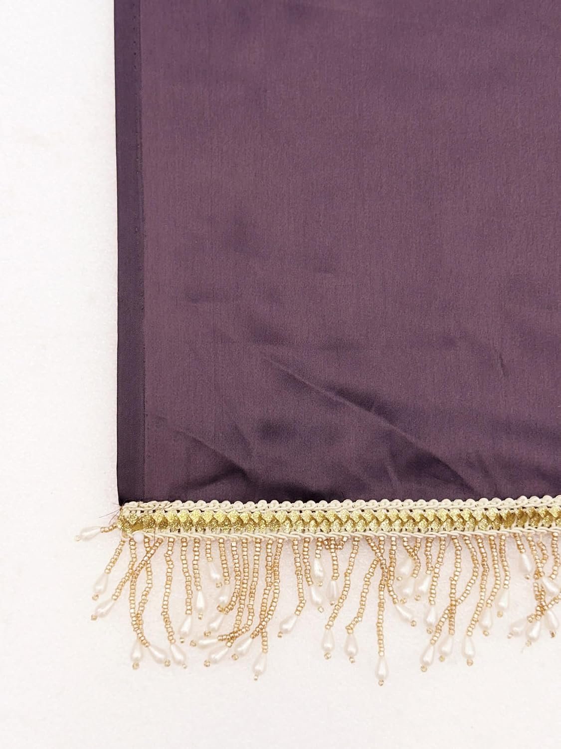 SATAZ Women's Ready to Wear Rose Gold Satin Silk Saree with Unstitched Rose Gold Blouse - Image 6