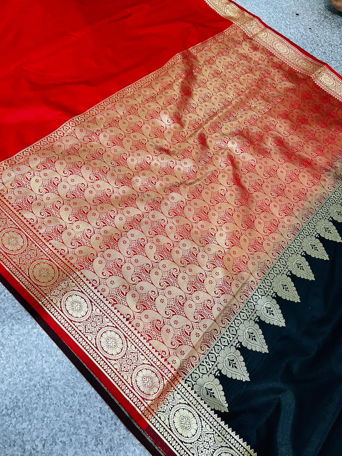 Women's Glory Satin Silk Saree Plain Soft Shiny Elegant Party Traditional Ethnic - Image 7