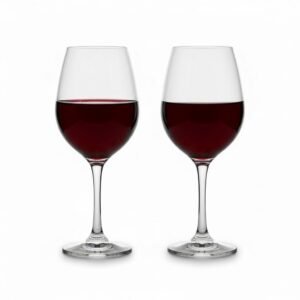 Stylish Curve Wine Glass, 240 ML, Set of 2, Elegant Red Or White Wine Mug for Beer, Cocktails, Champagne & Mixed Drinks Glass, Unique Long Champ Mugs for Home, Bar & Casino Party