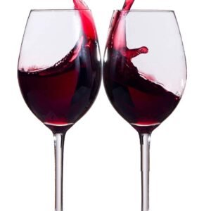 Premium Classic Wine Glasses Set of 2 | Clear, 330 ML, Ideal for Red or White Wine Glass, Lead-Free Crystal