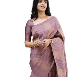 Sidhidata Women's Kanjivaram Banarasi Paithani Jacquard Silk Saree With Unstitched Blouse Piecee (Silk Heritagee)