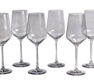 Wine Glass Tall Smoky LustreRed or White Wine Glass Bordeaux Wine Lead-Free Dishwasher Safe Ultra Slim Set of (6)