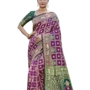 Banarasi Silk Sraee For Women With Unstich (brocade) Blouse Piece*A-Bnarasi Silk Saree-P9