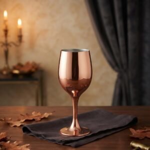 Premium Wine Glass Set of 2 (Copper)