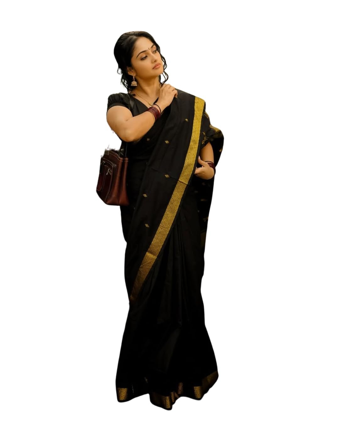 Women's Banarasi Soft Silk Saree with Gold Zari Weaving 5.5 Meter Saree with 0.8 Meter Blouse Piece Elegant Traditional Saree