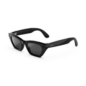 Meta Ray-Ban (Gen 3) Zena, Shiny Black, Grey Lenses, AI Glasses with Camera for Men, Women
