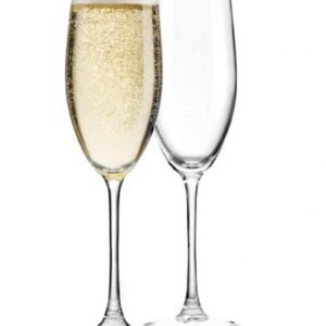 Stylish Wine Glass 180 ML Set of 2 Elegant Bar Glassware for Champagne Glass Water,Juice,Beer, Drinks and Cocktails and Mixed Drinks Glass Stylish and Unique Long Champ Wine Glass