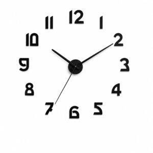 RuxibeRuxibell DIY 3D Large Wall Clock 18 x 18 Inch