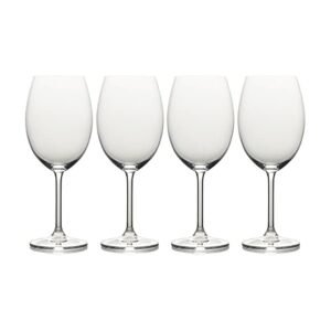 Mikasa Julie Bordeaux Wine Glass (Set of 4), 21.5 oz, Clear