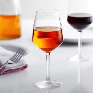 SYANKA Classic Premium Wine Glasses Set of 4 Ideal for White or Red Wine Glass, Crystal Clear, 360 ML