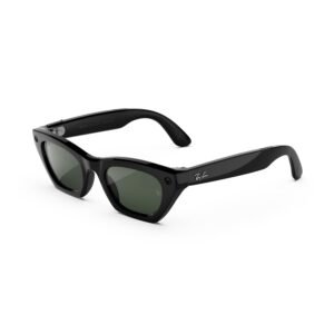 Meta Ray-Ban (Gen 3) Zena, Shiny Black, Transitions® Graphite Green, AI Glasses with Camera for Men, Women