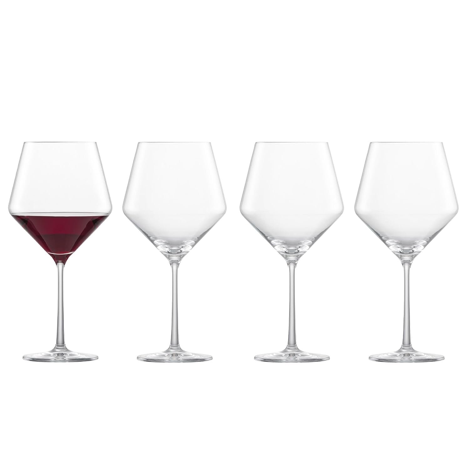 Schott Zwiesel Tritan Crystal Glass Pure Stemware Collection Burgundy Red Wine Glass, 23.4-Ounce, Set of 4
