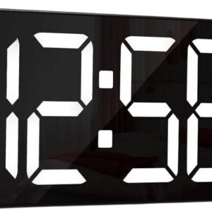 Digital Clock Large Wall Clock Digital Wall Clocks Large Display with Remote Control, 12/24Hr Format, Automatic Brightness Alarm with Temperature Date Week for Decor Living Room Office