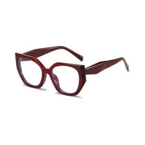 4Flaunt Diva Oversized Cateye Blue Light Blocking Computer Glasses for Men & Women | Unisex Zero Power Eyeglasses for Men & Women