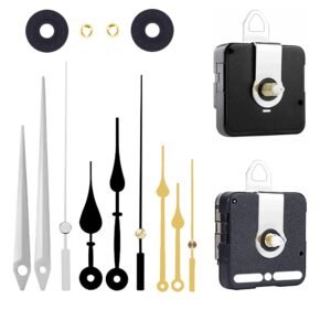 Plastic D'Analog Clock A Product Of Sonam Quartz Combo Of Sweep & Ticking Silent Movement Machine For Wall Analog Clock Hand 2 Sets Diy (Needle -Black, Silver, Golden)