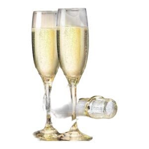 2-Pieces Premium Style Red Wine Glasses Set of 2,Long Stem White Red Wine Glasses Hand Blown Premium Crystal Wine Glass (Champion Wine Glass 170ml)