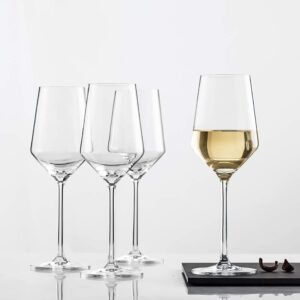 Italian Premium Wine Glasse Set of 2 | 430 ML Crystal Clear Glass for White or Red Wine Champagne Brandy Burgundy Cocktail Party | Best Gift, Transparent Unique Tableware
