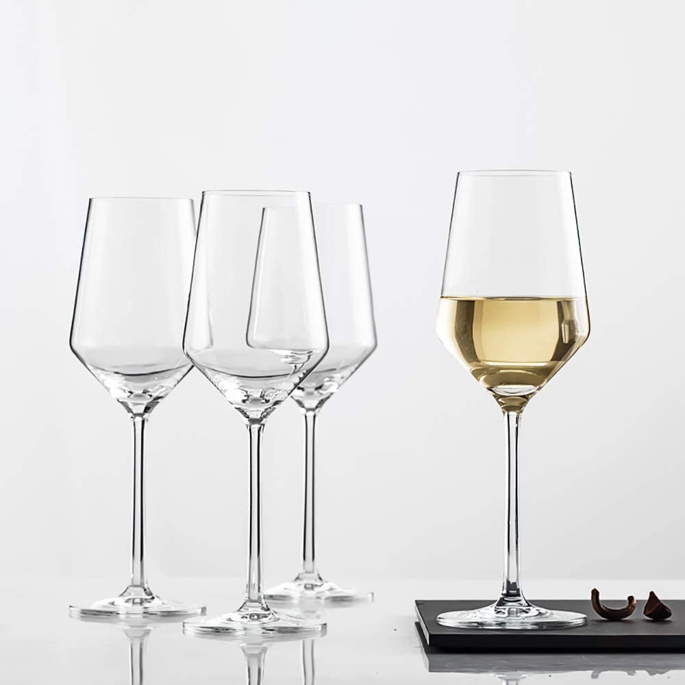 Italian Premium Wine Glasse Set of 2 | 430 ML Crystal Clear Glass for White or Red Wine Champagne Brandy Burgundy Cocktail Party | Best Gift, Transparent Unique Tableware