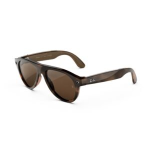 Meta Ray-Ban (Gen 3) Aviator, Havana, Transitions® Brown, AI Glasses with Camera for Men, Women