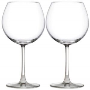 Balloon Wine Glasses for Red Wine, White Wine & Brandy | Premium Crystal Clear Glass, 650 ML - Set of 2