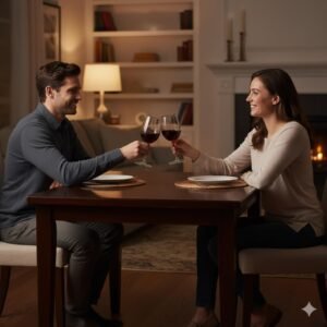 Premium Crystal Red Wine Glass 310 Ml Set of 2, Long Stemmed, Elegant Glass for Brandy, Margarita, Whiskey, Cocktails, Merlot, Cabernet Sauvignon, & Bordeaux