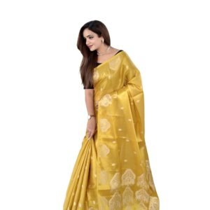 Banarasi Silk Saree for Women with Blouse Piece