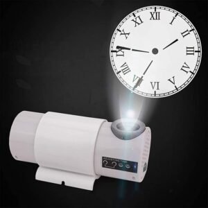 Remote Controlled LED Projection Clock Rome Digital/Arabic Digital Projection Clocks, Living Room Wall Clock,White Arabic Numerals Ceiling Wall Clock Table Clock