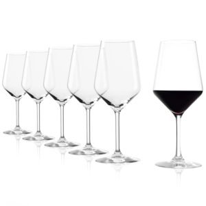 Stolzle Lausitz Feast It Forward Crystal 22.75 Ounce Bordeaux Red Wine Glass, Set of 4