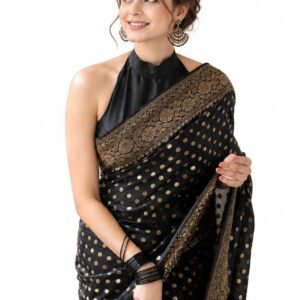 Womens Trendy Soft Banarasi Art Silk Saree with Blouse Material