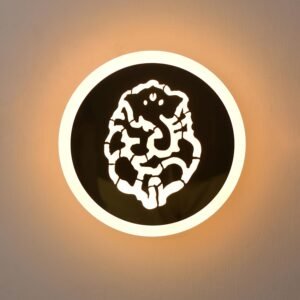 Smartway® 18W LED Ganesha Wall Lamp | Modern Light for Temple, Bedroom & Living Room | 3 Color Modes (Warm, Natural, Cool White) | Elegant Home Décor Lamp with 1-Year Warranty
