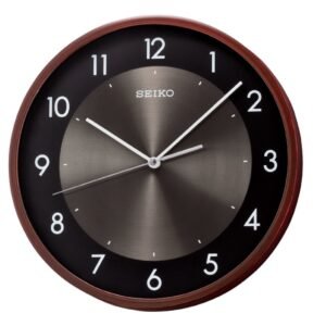 Seiko Plastic case Wall Clock (QXA615ZN, Brown, 30 cm x 30 cm x 4.5 cm)