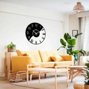 Reyox Stylish Metal Analog Wall Clock for Living Room, Bedroom, Office, Kitchen, Home & Hall | Antique Fancy Big-Size Modern Wall Watch for Home Décor (60 CM)