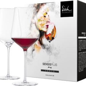 Eisch Sky Bordeaux Sensis Plus Lead-Free Crystal Wine Glass, Set of 2, 21.9-Ounce
