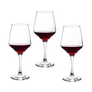 Red Wine Glass 350ml European Style Crystal Clear Glass (Set of 3)