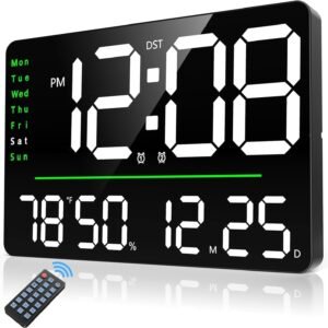 16-Inch Digital Alarm Wall Clock, Table Clock, Big Size