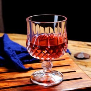 Wine Glass & Brandy Glass, Red Wine Glass for Everyday use - 195 ml, Crystal Glass (Set of 2)