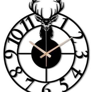Auromin Luxury Metal Wall Clock for Living Room | Stylish Big Size Modern