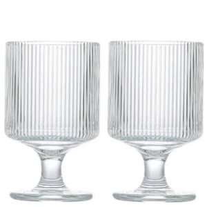 Bourbon Crystal Brandy Glass, Red & White Wine Glass Cognac Crystal Scotch, Whiskey Glasses Tulip Snifter 210 ML, Set of 2 Handcrafted Lead-Free Glasses, Spirits Drinks, Stemmed (2)