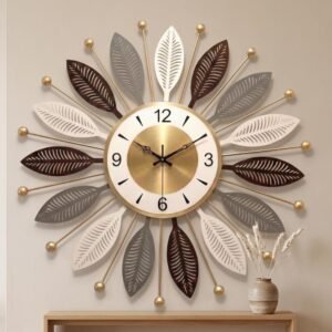 Premium Metal Wall Clock for Living Room Stylish Latest Model | Big Size Wall Clock for Living Room & Silent Wall Clock for Bedroom | Modern Home Decor