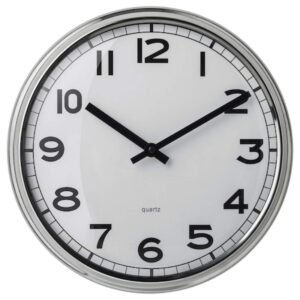 IKEA Wall Clock, Stainless Steel