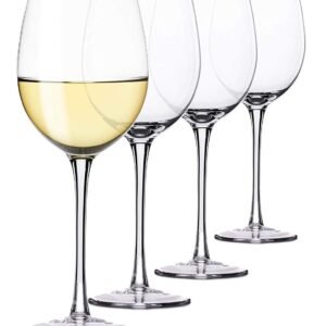 360ml Red Wine Glass Set of 4, All-Purpose Classic Durable Red/White Wine Glasses (4)