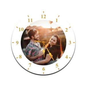 Customize Wall Clocks with Photo Acrylic Photo Analog Wall Clocks | Personalized Clock for Your Sweet Home is Ideal for Gifting Your Loved Ones (11.5 x 11.5 inc)
