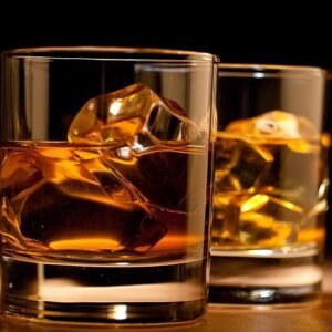Italian Premium Whiskey Glasses Set of 6 | 320ML Imported Bar Glass | Old Fashioned Tumblers Perfect for Scotch, Whisky, Juice, Bourbon, Wine, Cocktail (Round, 6)
